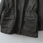 2026 Women Casual Vintage Utility Jacket with Drawstring Waist Stylish coat