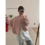 Korean Style Solid Color Women's Coat Loose High Street Spring Bomber Jacket Coat Women’s Fashion Clothing