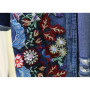 Spring Autumn Loose Vintage Flower Embroidered Denim Jacket Women Single-breasted Casual Raw Fringe Hole Jeans Jackets Female