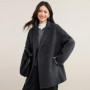SENTUBILA Woolen Coats for Woman 2026 Winter Jackets Notch Lapel Long Sleeve Loose Coat Casual Style Women's Clothing W54OA8768