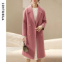SENTUBILA Coat Woman 100 Woolen 2026 Winter Korean Style Straight Double Sided Thick Warm Mid-Length Overcoat W44O56769X