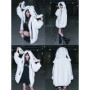 Mauroicardi Autumn Winter Sweet Cute Kawaii Soft Thick Warm Black Faux Fur Coat Women with Bunny Ears Cute Fluffy Jacket Hoodie