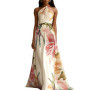 2026 European and American Printing Elegant Catwalk Party Vacation Long Dress