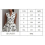 New Women's Polka Dot Dress Sleeveless V-Neck High Waist Slim Lace-up Fashionable Elegant Evening Midi Dress
