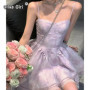 Woman Fairy Dress Bubble Sleeves Dress