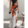 Gymystars Skinny Sleeveless Flower Print Dress Women's Evening Dresses Elegant Sexy Outfit Black White Flowers Party Dress Robe