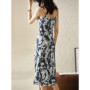 SENTUBILA Midi Print Slip Dresses Women 2026 Spring Summer Korean Fashion Sundress Elegant Lady Slim Camisole Dress 121L40493