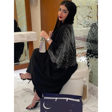 Eid Women Dress Muslim Abaya Diamond Vestidos Largos Party Caftan Jalabiya Ramadan Dubai Abayas Kaftan Arab Long Robe 2025