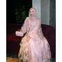 Eid Pink Embroidery Abayas for Women Muslim Dress Dubai Open Abaya Turkey Kaftan Kebaya Kimono Cardigan Islam Clothing Jalabiya