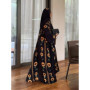 Women Print Abaya Muslim Elegant Scarf Cardigan Morocco Kaftan Eid Jalabiya Ramadan Vestidos Largos Islam Party Arab Long Robe