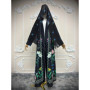 Middle Eastern Abaya Muslim Women's Fashion Printed Hijab Casual Cardigan Abaya Flared Coat