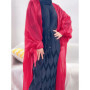 Eid Abaya Dubai Puff Sleeves Muslim Dress Silky Turkey Kaftans for WomenRobe Kimono Islam Abayas Femme Musulmane African