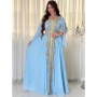 Eid Muslim Party Dress for Women Abaya Emboridery Jalabiya Morocco Dresses Abayas Kaftan Abaya Islam Vestidos Arab Long Robe
