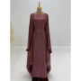 Ramadan Eid Summer Satin Batwing Abaya Dubai Women Islam Muslim Maxi Kaftan Dresses Kebaya Caftan Marocain Robe Femme Musulmane