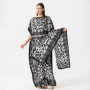 Summer Bohemian Women Maxi Dress Leapord Print Beach Woman Silk Dress Oversize African Women Clothing Dubai Dashiki Abaya