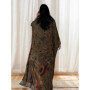 Eid Abaya Women Print Cardigan Dress Muslim Autumn Dubai Vestidos Largos Long Kaftan Arab Robe Party Caftan Jalabiya Ramadan
