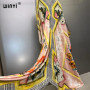 WINYI summer kaftan kuwait Women print Beach cover-ups dress abaya dubai luxury abaya muslim woman dubai Fashion evening dress