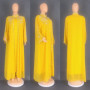 Luxury Diamonds African Dashiki Dresses for Women Kaftan Clothing Ramadan Robe Chiffon Long Dress Islam Muslim Abaya 2 Piece Set
