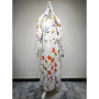 Eid Scarf Abaya Women 2 Piece Set Elegant Muslim Jalabiya Long Cardigan Dress Dubai Style Morocco Caftan for Ramadan Party Arab