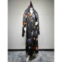 Eid Scarf Abaya Women 2 Piece Set Elegant Muslim Jalabiya Long Cardigan Dress Dubai Style Morocco Caftan for Ramadan Party Arab