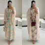 2026 Summer New Middle Eastern Women's Jacquard Heavy Embroidery Long Dress with Waist Design Robe