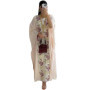 2026 Summer New Middle Eastern Women's Jacquard Heavy Embroidery Long Dress with Waist Design Robe