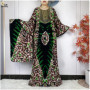 2026 New Summer Dress Bat Sleeve Casual Fashion Dress Embroidered Round Neck Cotton Women Long Maxi Loose Abaya African Vestidos