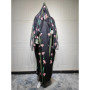 Eid Women Abaya Scarf Muslim Print Cardigan Dresses Abayas Kaftan Vestidos Arab Long Robe Ramadan Morocco Dubai Jalabiya 2025