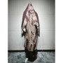Women Abaya Scarf 2 Piece Set Cardigan Dress Dubai Eid Muslim Print Morocco Kaftan Party Jalabiya Vestidos Largos Arab Long Robe