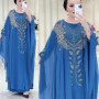 Abayas For Women Dubai Luxury 2025 Chiffon Boubou Muslim Fashion Dress Caftan Marocain Wedding Party Occasions Djellaba Femme