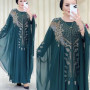 Abayas For Women Dubai Luxury 2025 Chiffon Boubou Muslim Fashion Dress Caftan Marocain Wedding Party Occasions Djellaba Femme