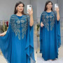 Abayas For Women Dubai Luxury 2025 Chiffon Boubou Muslim Fashion Dress Caftan Marocain Wedding Party Occasions Djellaba Femme