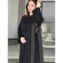 Eid Abaya Women Dress Muslim Jalabiya Solid Color Vestidos Largos Party Caftan Ramadan Long Dresses Dubai Kaftan Arab Robe 2026