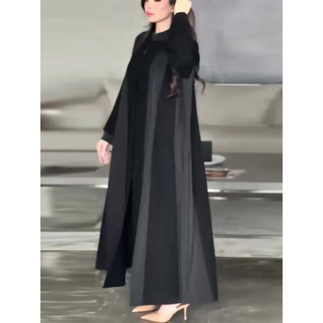 Eid Abaya Women Dress Muslim Jalabiya Solid Color Vestidos Largos Party Caftan Ramadan Long Dresses Dubai Kaftan Arab Robe 2026