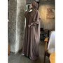 Long Khimar Dress Women Eid 2 Piece Set Musulman Ensembles Ramadan Muslim Abaya Prayer Garment Saudi Prayer Dress Niqab Jilbab