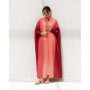 Miyake Folds 2024 Summer Loose Plus-size Temperament Sunscreen Women Wear A Stylish Gradual Color Scarf Trench Coat