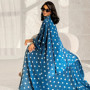 2pcs Polka Dots Abaya Kimono with Hijab Scarf Muslim Set Travel Islamic Outfits Moroccan Kaftan Abayas for Women Dubai Jalabiya