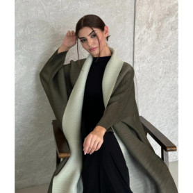 Abayas for Women Miyake Pleated New High Quality Women's Robe Cardigan Loose Lengthened Tie Design Luxury Abaya 2025 Summer New