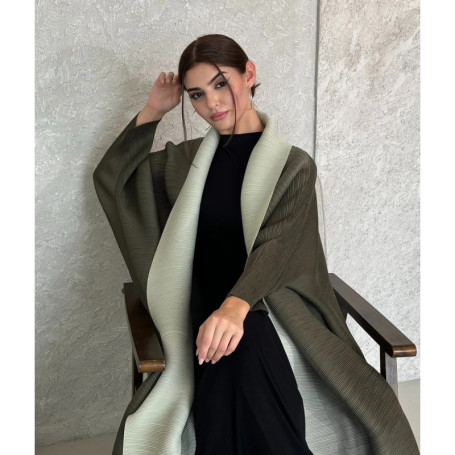 Abayas for Women Miyake Pleated New High Quality Women's Robe Cardigan Loose Lengthened Tie Design Luxury Abaya 2025 Summer New