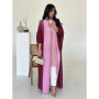 Women Pleated Abaya Muslim Dress Open Stretch Maxi Dresses Cardigan Robe Print Morocco Dubai Kaftan Islam Vestidos Jalabiya