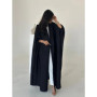 Women Pleated Abaya Muslim Dress Open Stretch Maxi Dresses Cardigan Robe Print Morocco Dubai Kaftan Islam Vestidos Jalabiya