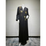 2026 Eid Mubarak Open Abaya Women Ramadan Sequin Muslim Dress Jilbab Kebaya Islamic Clothing Kaftan Robe Hijab Dresses Abayas