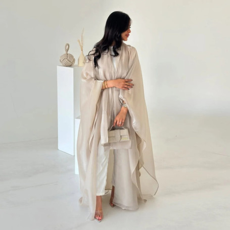 2026 Eid Mubarak Open Abaya Women Muslim Dress Khimar Jilbab Kebaya Kaftan Robe Ramadan Dresses with Hijab Kimono Islam Clothing
