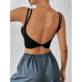 Sexy Twist Backless Cami Top Women Summer 2024 Solid Black Club Party Workout Fitness Crop Top Streetwear Y2K Clothes