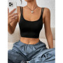 Sexy Twist Backless Cami Top Women Summer 2024 Solid Black Club Party Workout Fitness Crop Top Streetwear Y2K Clothes
