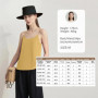 Amii Women's Camisole Top 2026 Summer U-Neck Straight Fit Sleeveless Satin Vest Spaghetti Strap Layering Tank For Women 12622085