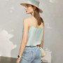 Amii Women's Camisole Top 2026 Summer U-Neck Straight Fit Sleeveless Satin Vest Spaghetti Strap Layering Tank For Women 12622085