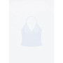 Tank Triangle Cup Halter V-Neck Camisole Women's Summer Sexy Low-Cut Backless Top