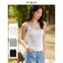 VIMLY Women's Sexy Camis Basics Summer Tops for Woman 2026 Simple Sleeveless Lace V-Neck Slim Camisoles for Lady Clothing A1559