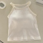 Sleeveless Knitted Beautiful Back Camisole for Women with Fixed Cup for Hot Girls To Wear Outside Bottoming Top Женский Жилет